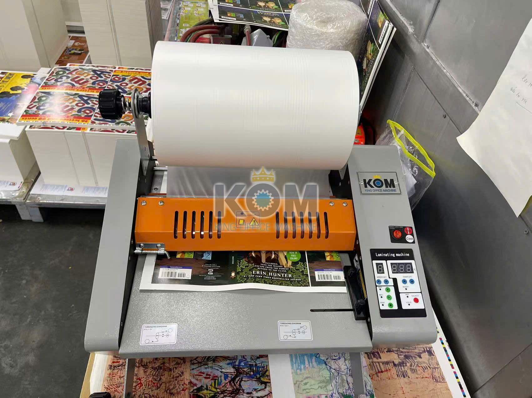 Máy cán màng mini FM-380 2 kom bán máy cán màng mini A3