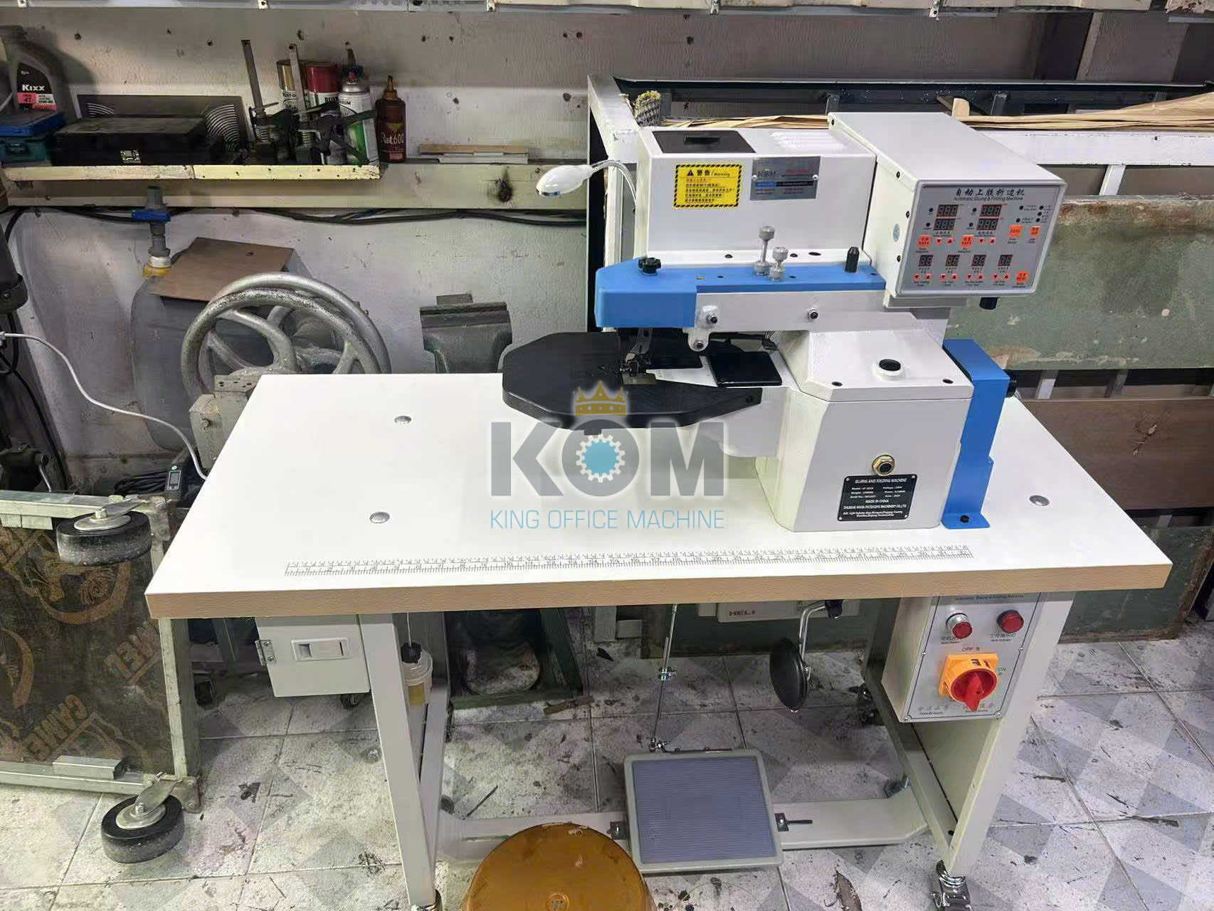 Máy viền keo sổ bìa da LF-292A 9 mua may vien keo bia so da LF 292A