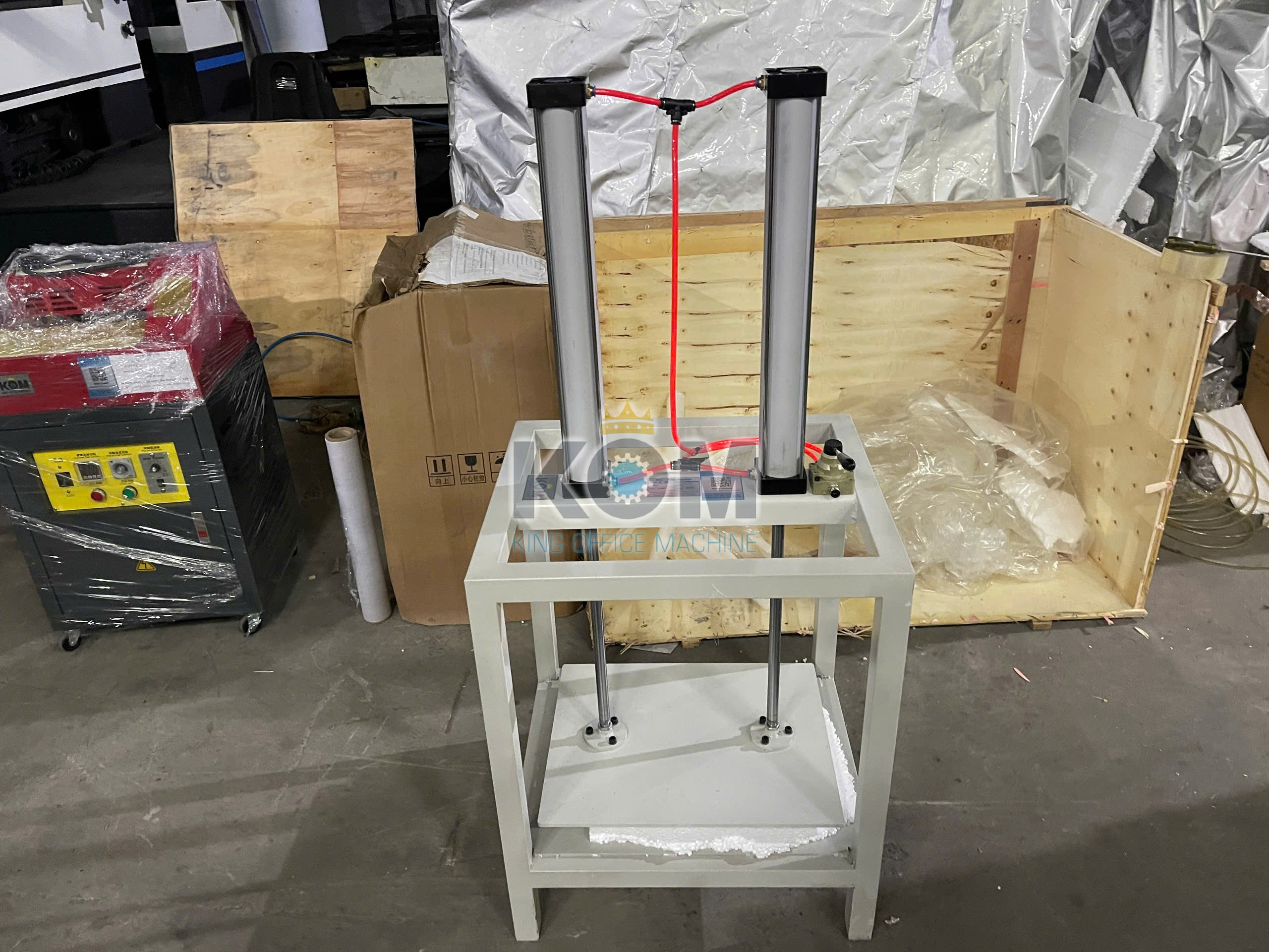 Máy ép phẳng album, sổ sách bằng hơi 5 ban may ep phang quyen album