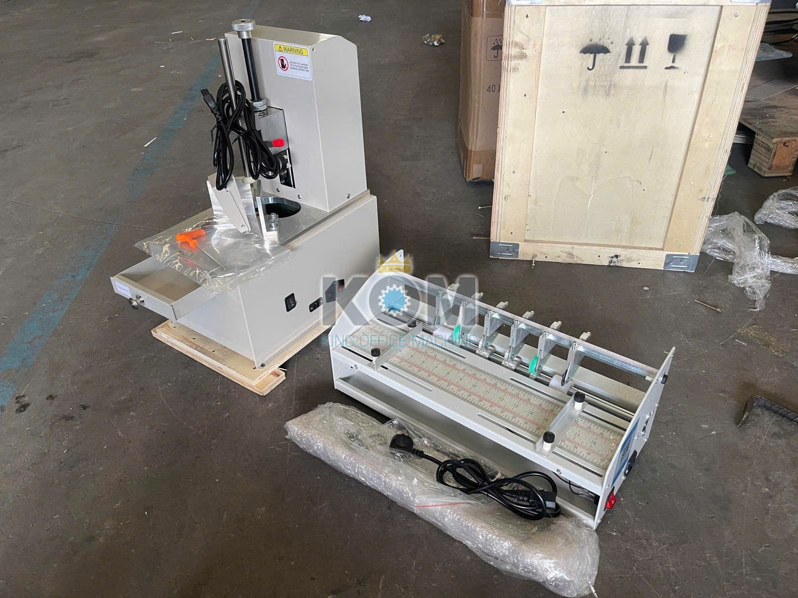 Máy cấn gân điện a3 3 may bo goc va can gan giay