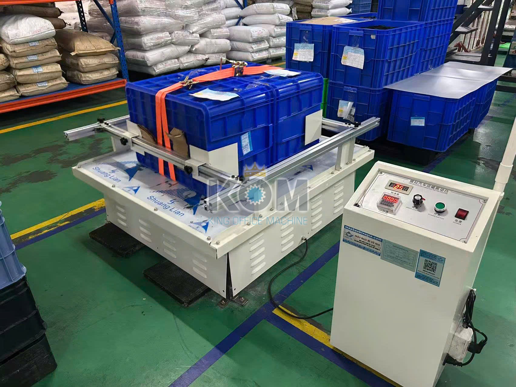Máy đo độ rung thùng carton 3 Máy thử nghiệm độ rung khi vận chuyển kiện hàng