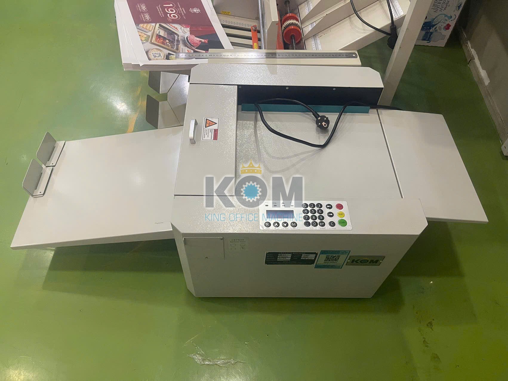 Máy cấn giấy lập trình giá rẻ 18 Bán máy cấn gân lập trình