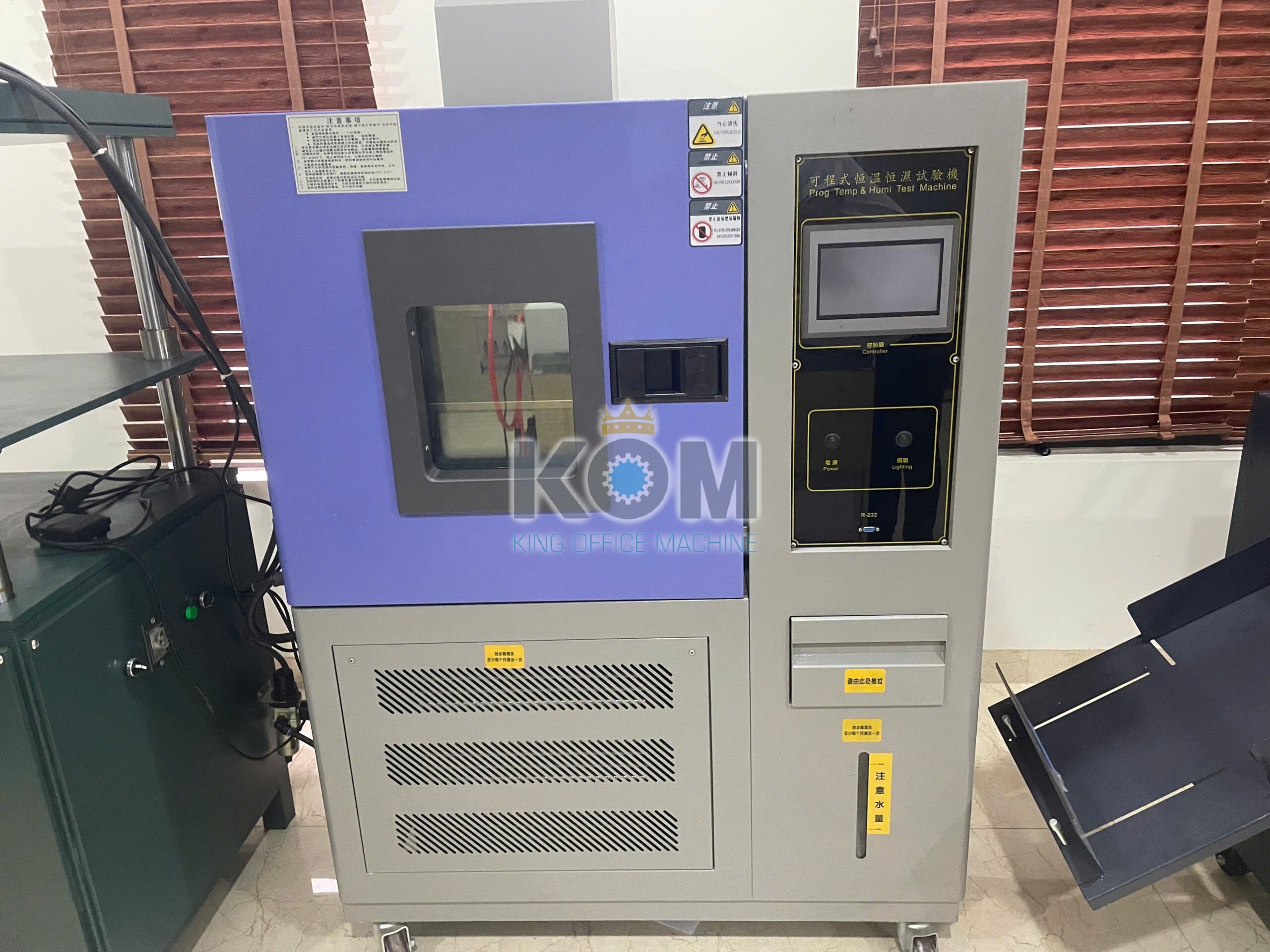 Máy đo độ ẩm - độ chịu nhiệt của giấy carton 2 máy test nhiệt độ độ ẩm