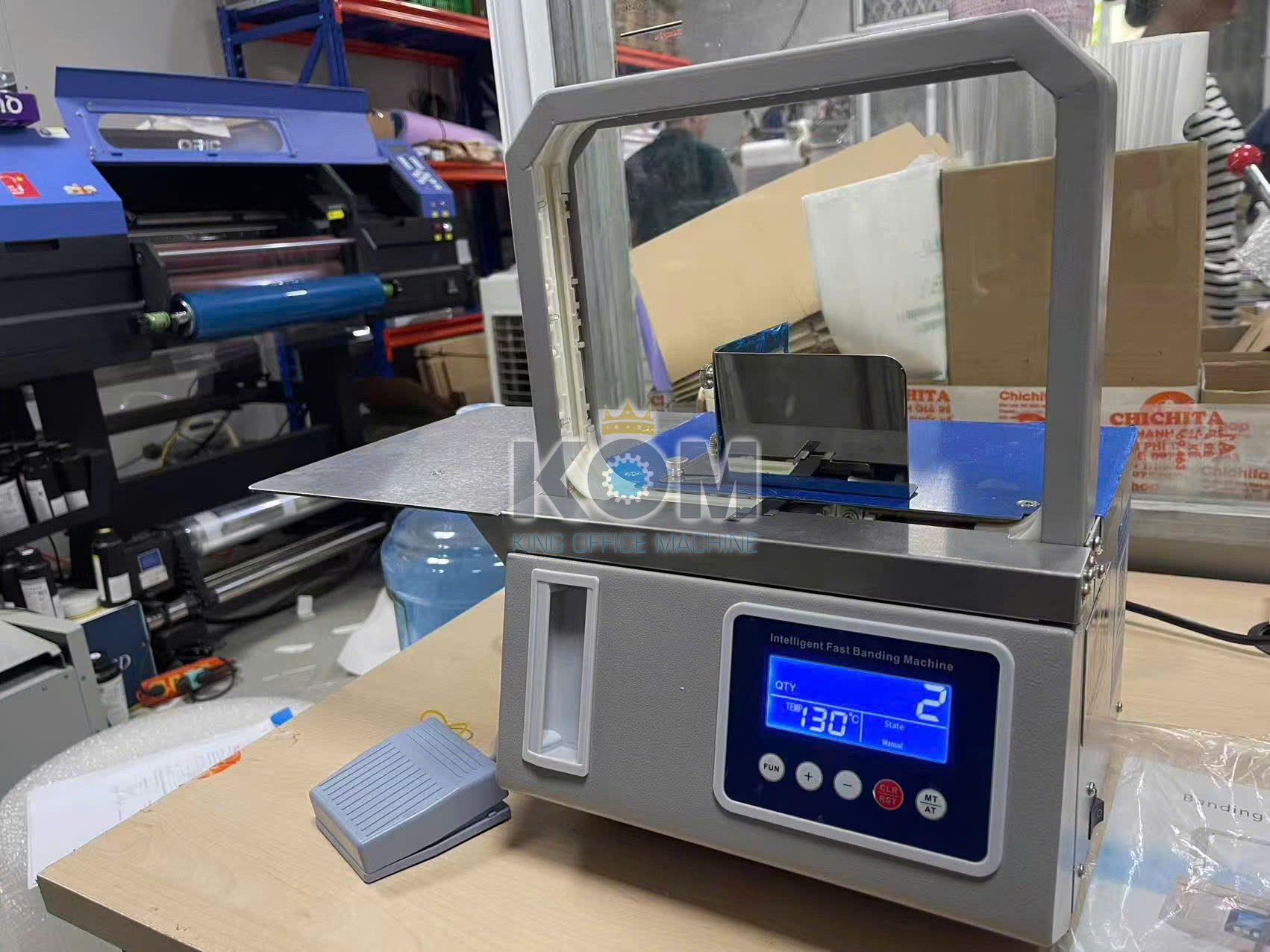 Máy đóng đai sản phẩm mini 19 may bo mini