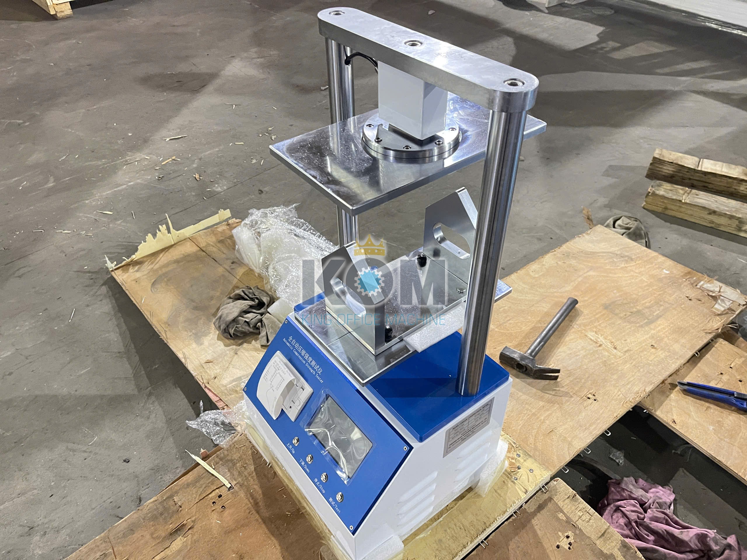 Máy đo độ bền nén góc giấy 3 Máy kiểm tra độ bền khi nén góc giấy