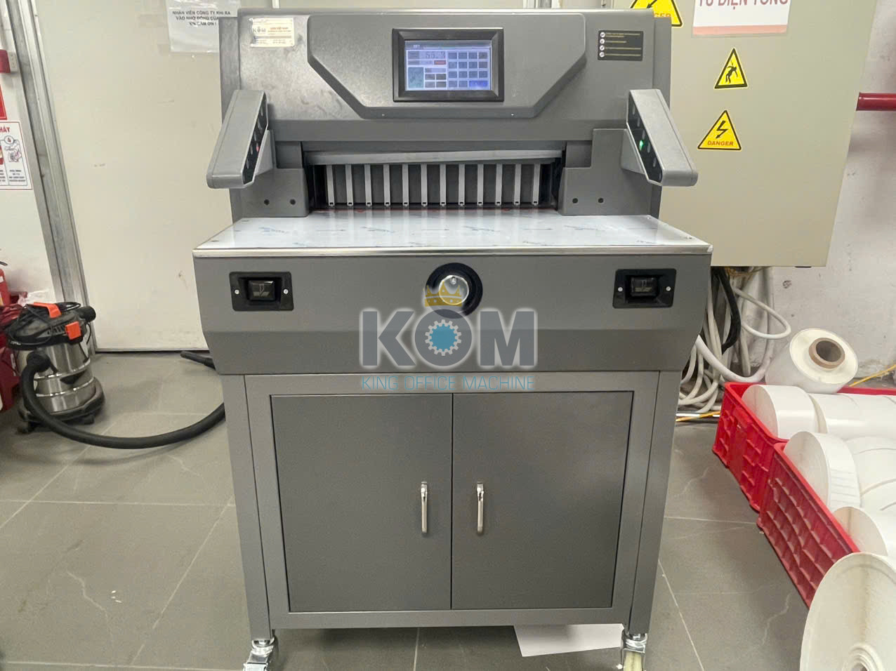 may xen giay dien kho 50cm
