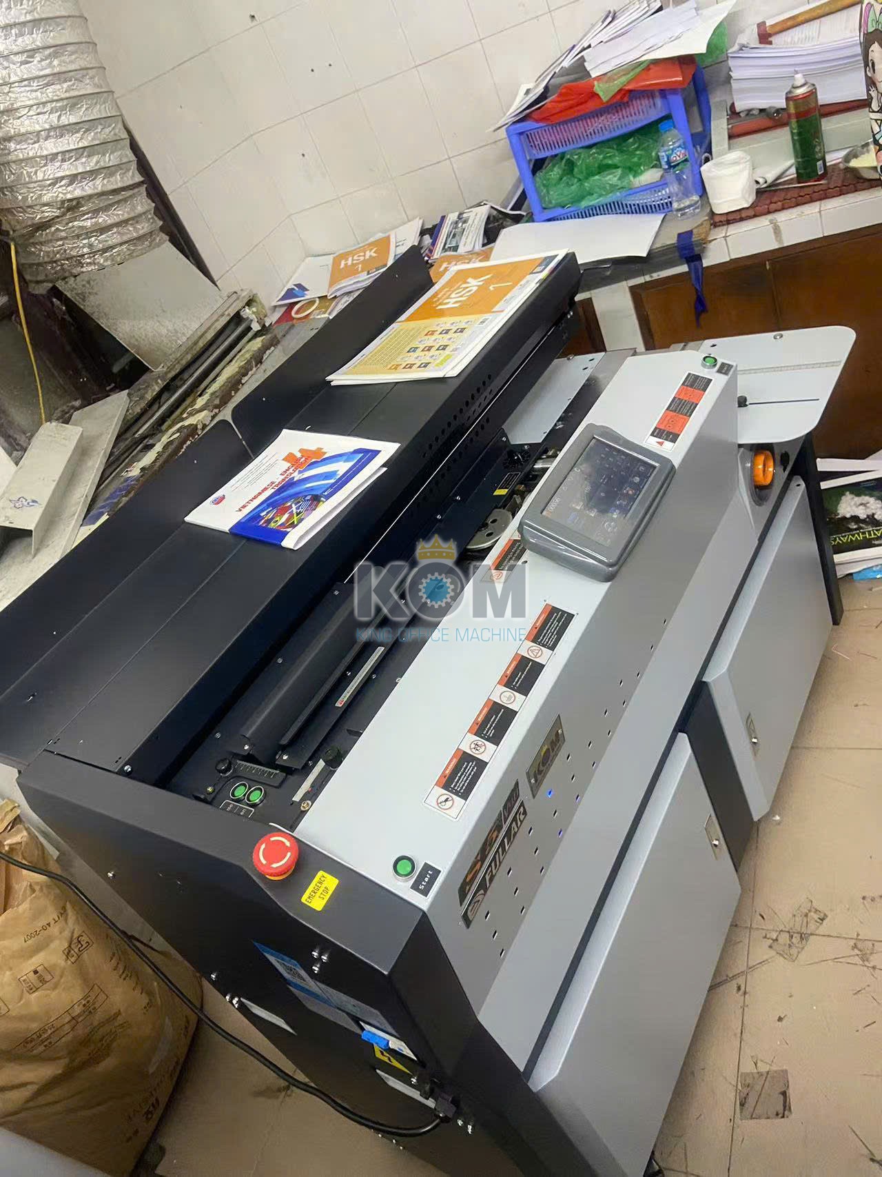 KOM bán máy đóng sách keo nhiệt S5 cao cấp! 6 Máy vào bìa sách keo nhiệt S5