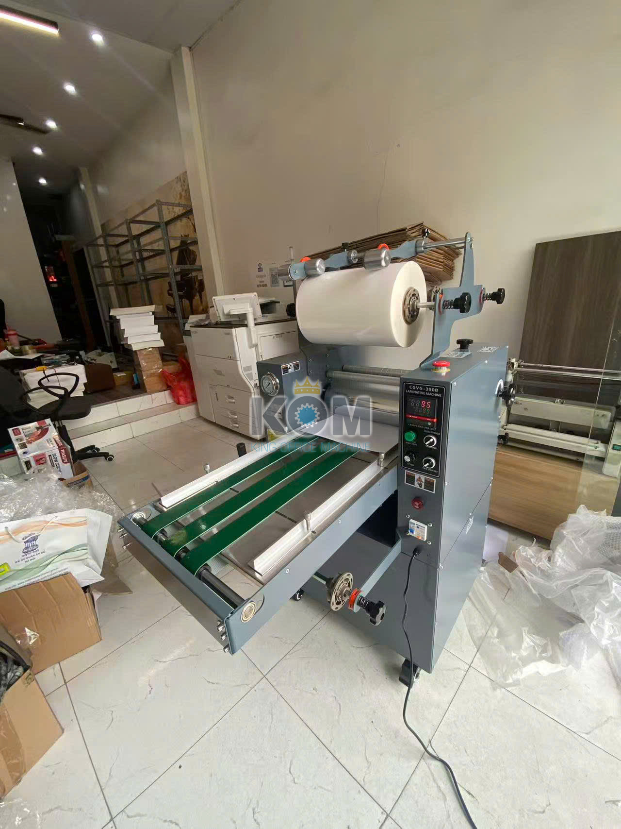 Máy cán màng tay bơm thủy lực 15 kom ban may can mang a3 tai hcm