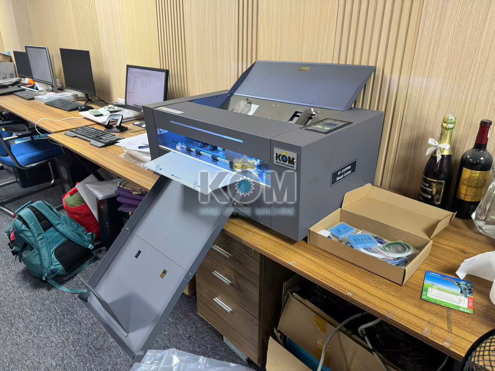 mua may cat decal 2 dau dao SF 350pro