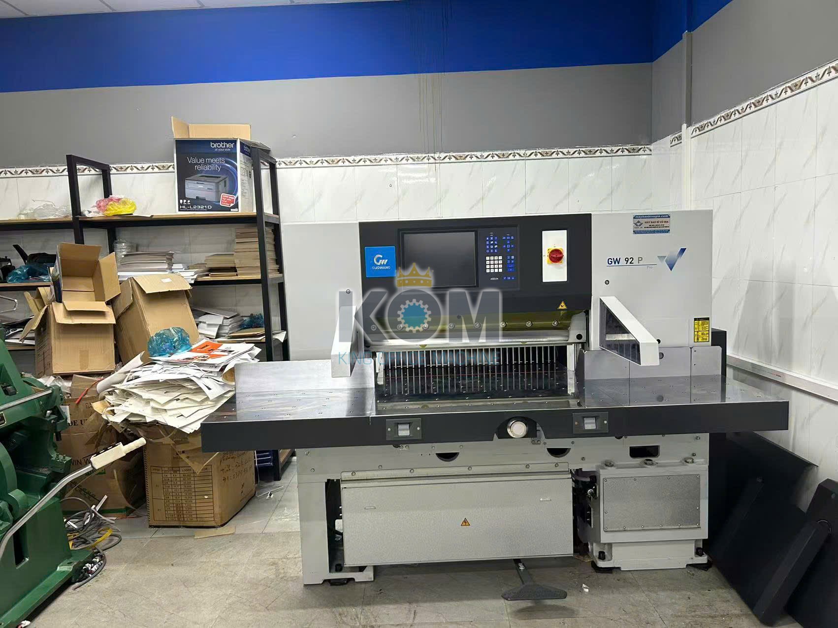 Máy xén giấy Guowang GW92P 3 Máy cắt giấy GW92P