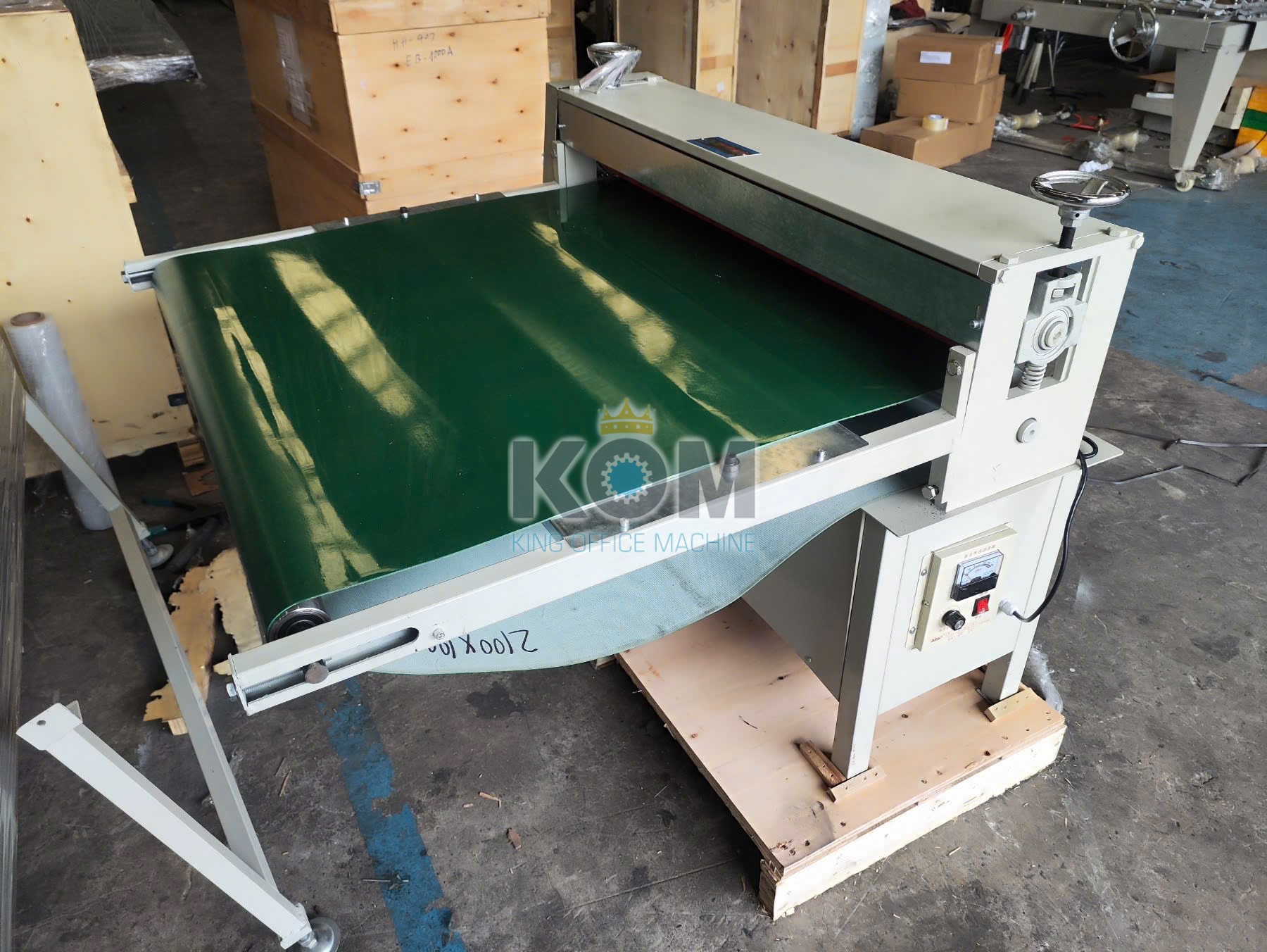 Máy ép bồi băng tải khổ 1m