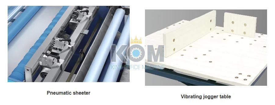 Máy cán màng in nhanh tự động khổ 54x78 (cán offset) 5 bộ phận khí nén và bàn rung tiêu chuẩn