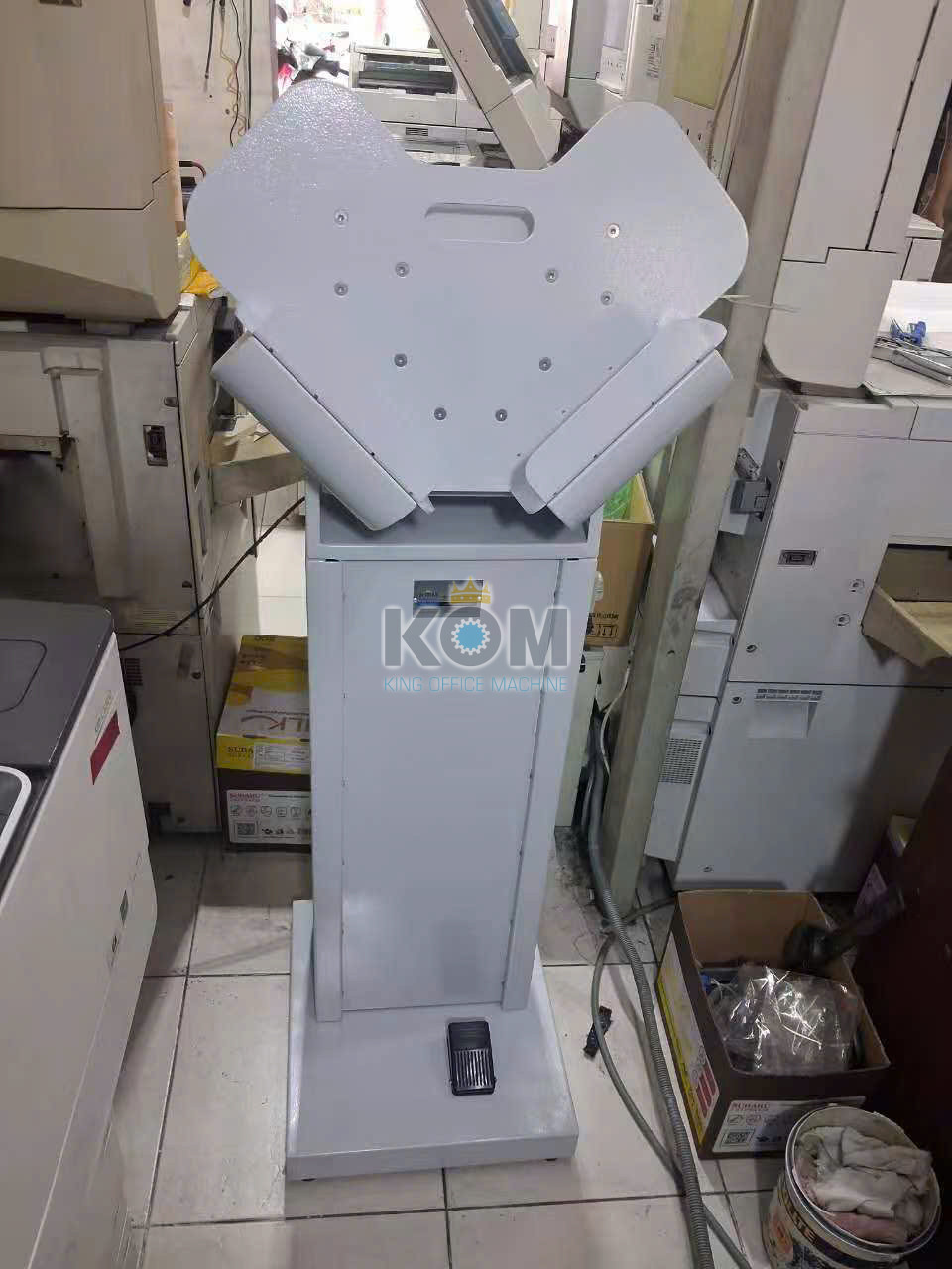 Máy vỗ giấy đứng 14 may vo giay gia re