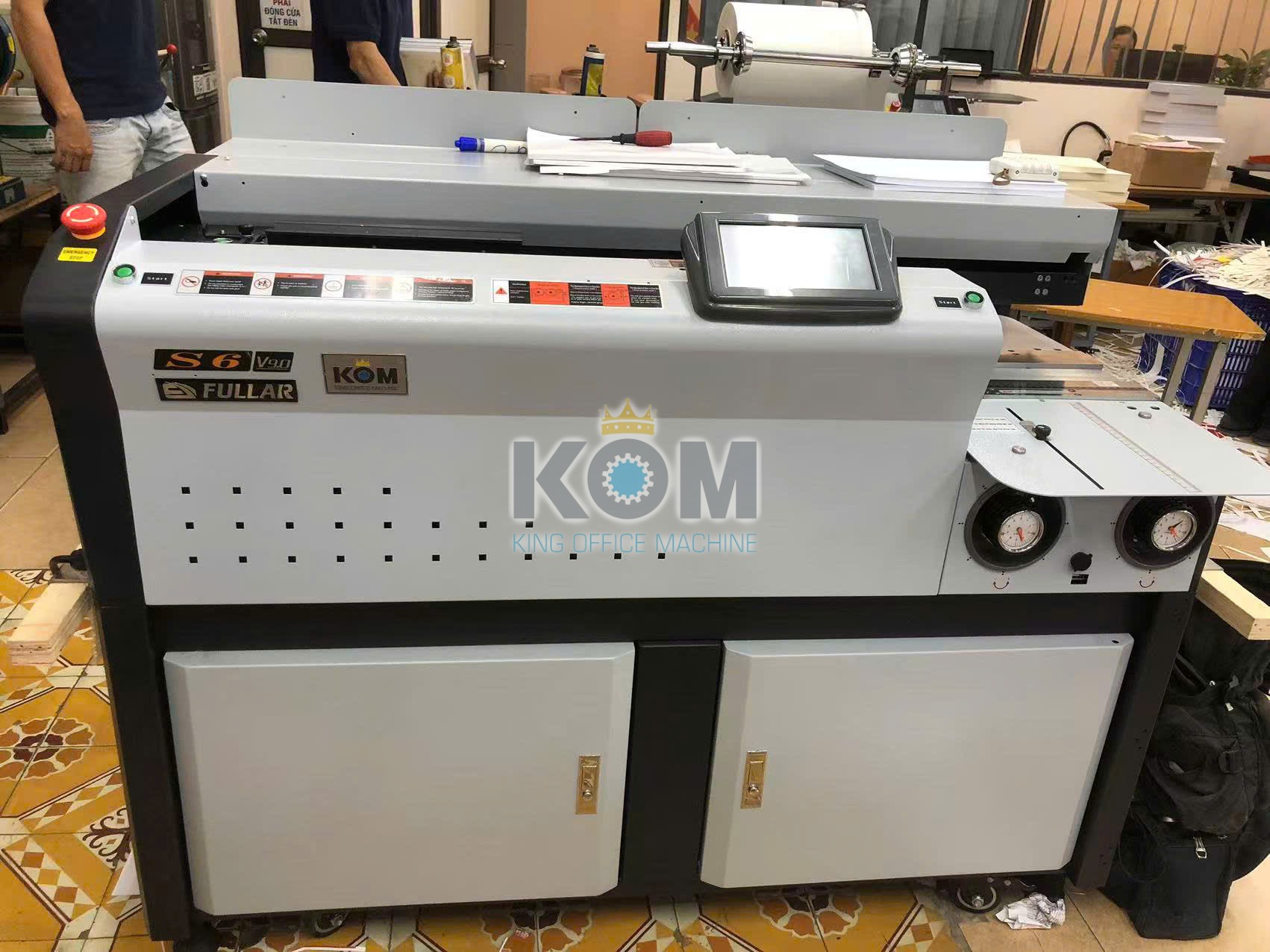 Ban may dong sach keo nhiet S6