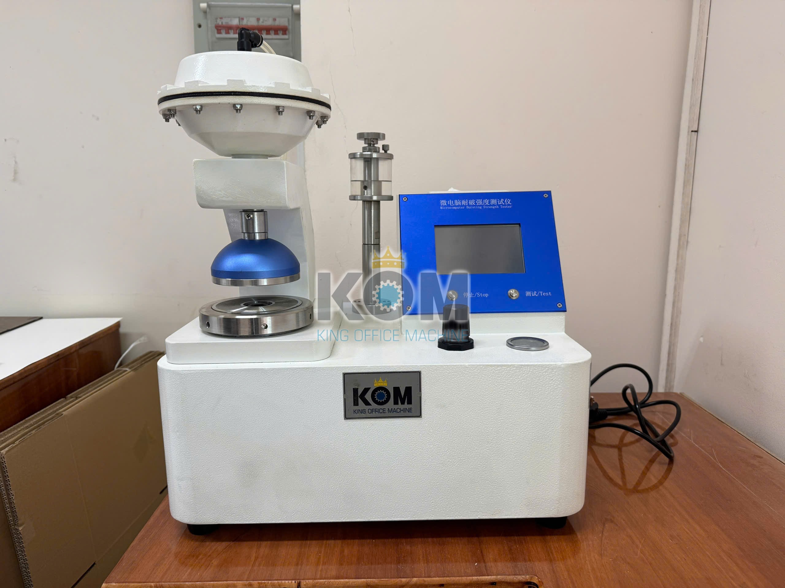 Máy test độ bục giấy carton kiểu cánh bướm