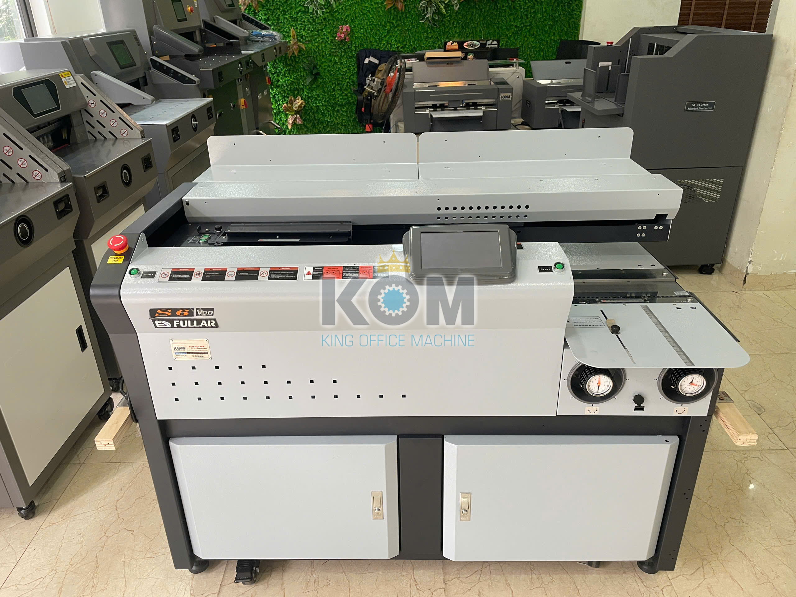 Máy đóng sách keo nhiệt S6 (khổ a4) 8 may vao bia keo nhiet s6 co servo