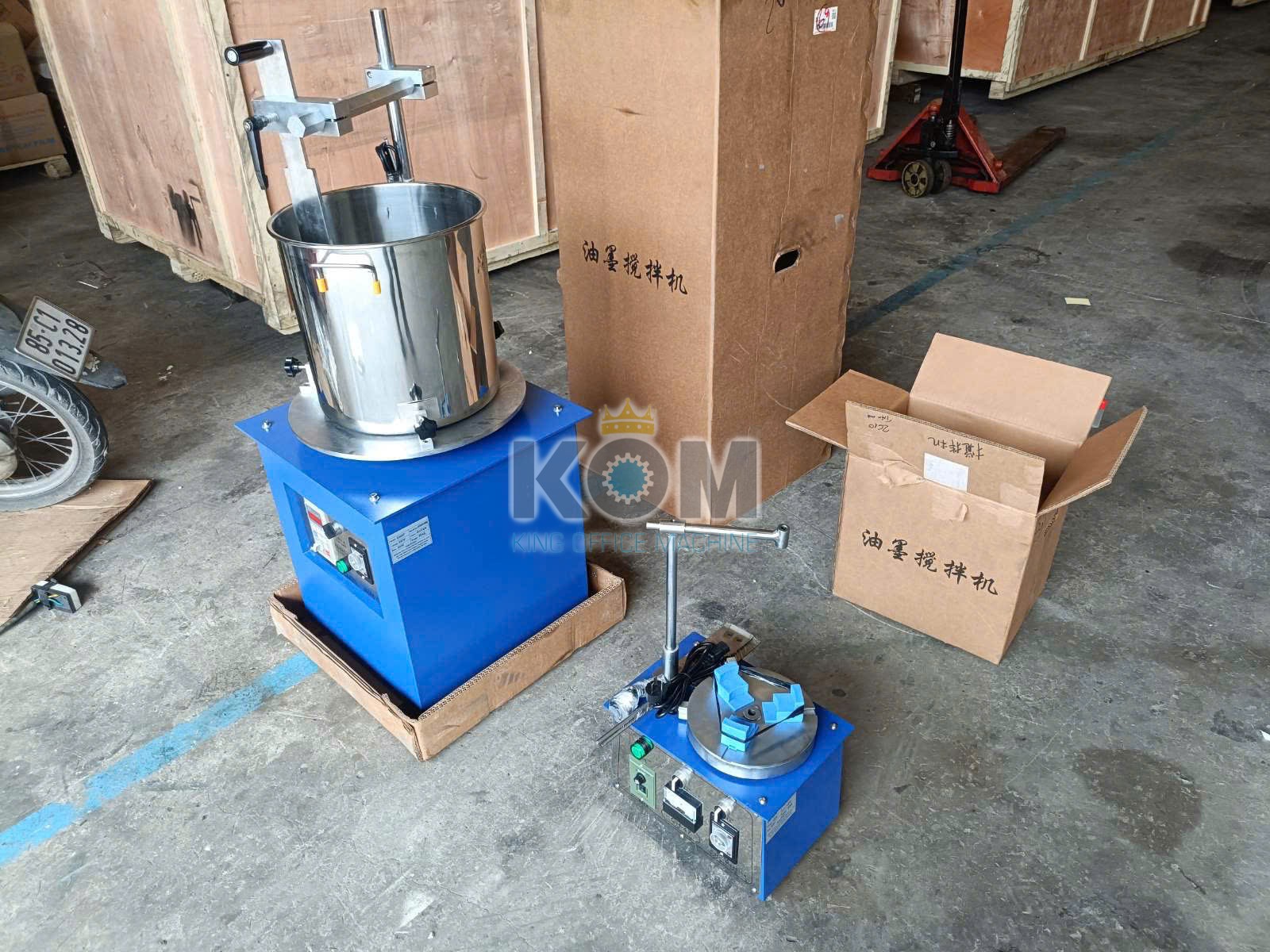 Máy khuấy mực mini M4 7 VU GIA ban may tron muc in