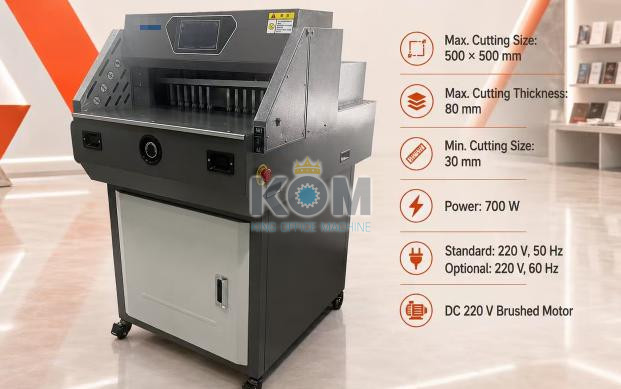 Máy cắt giấy điện lập trình E500T