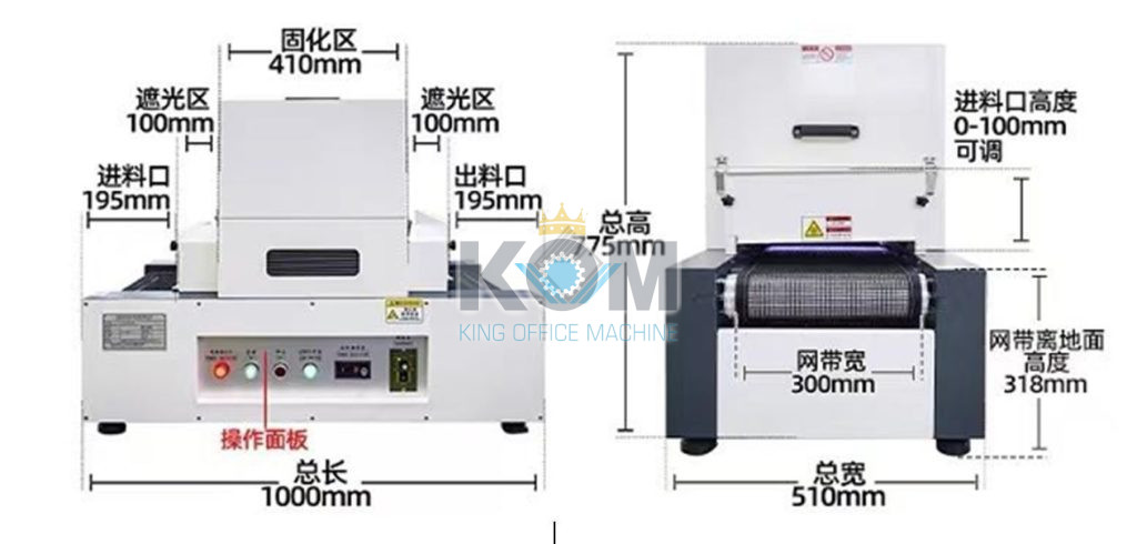 Máy sấy UV led thử nghiệm 1 may say uv led thu nghiem